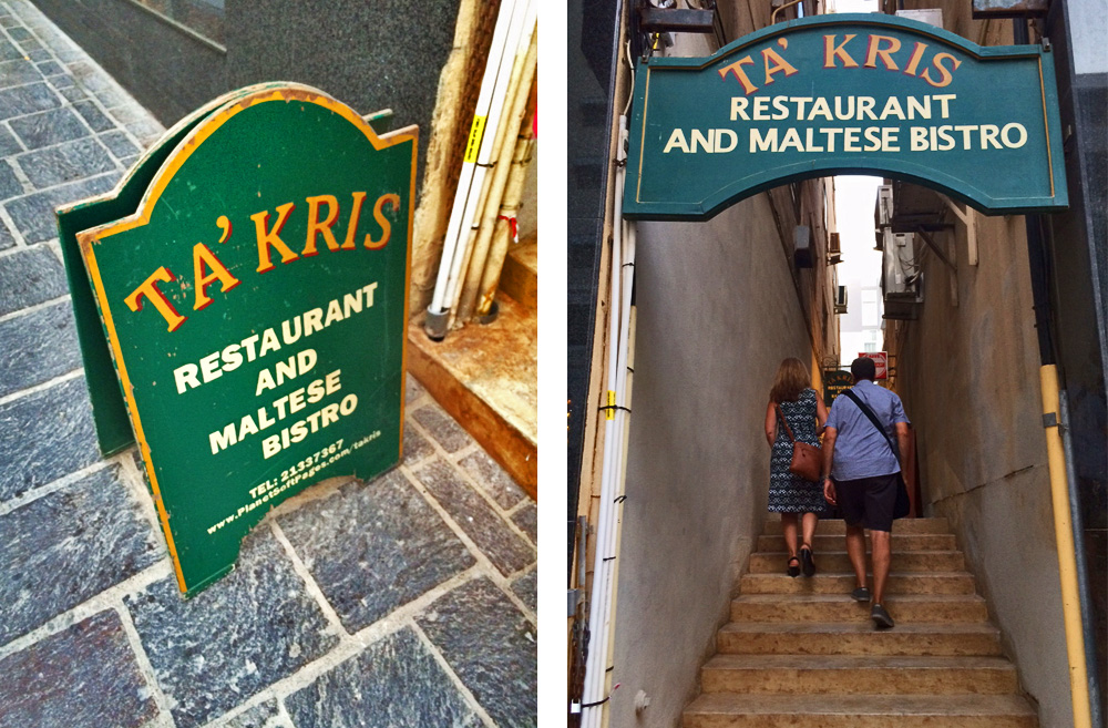 Where to eat in Malta - Ta Kris